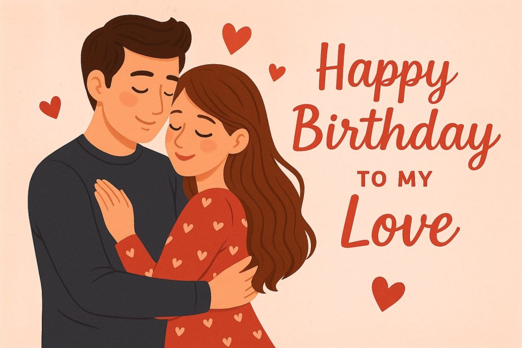 романтичне привітання коханого чоловіка з Днем народження