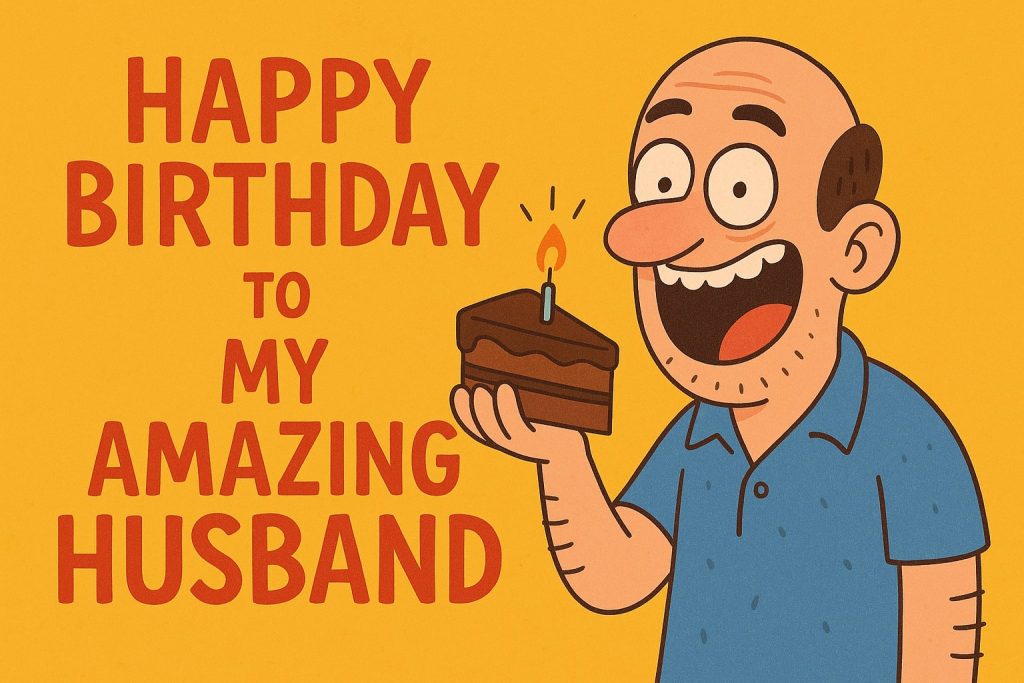 веселе привітання коханого чоловіка з Днем народження