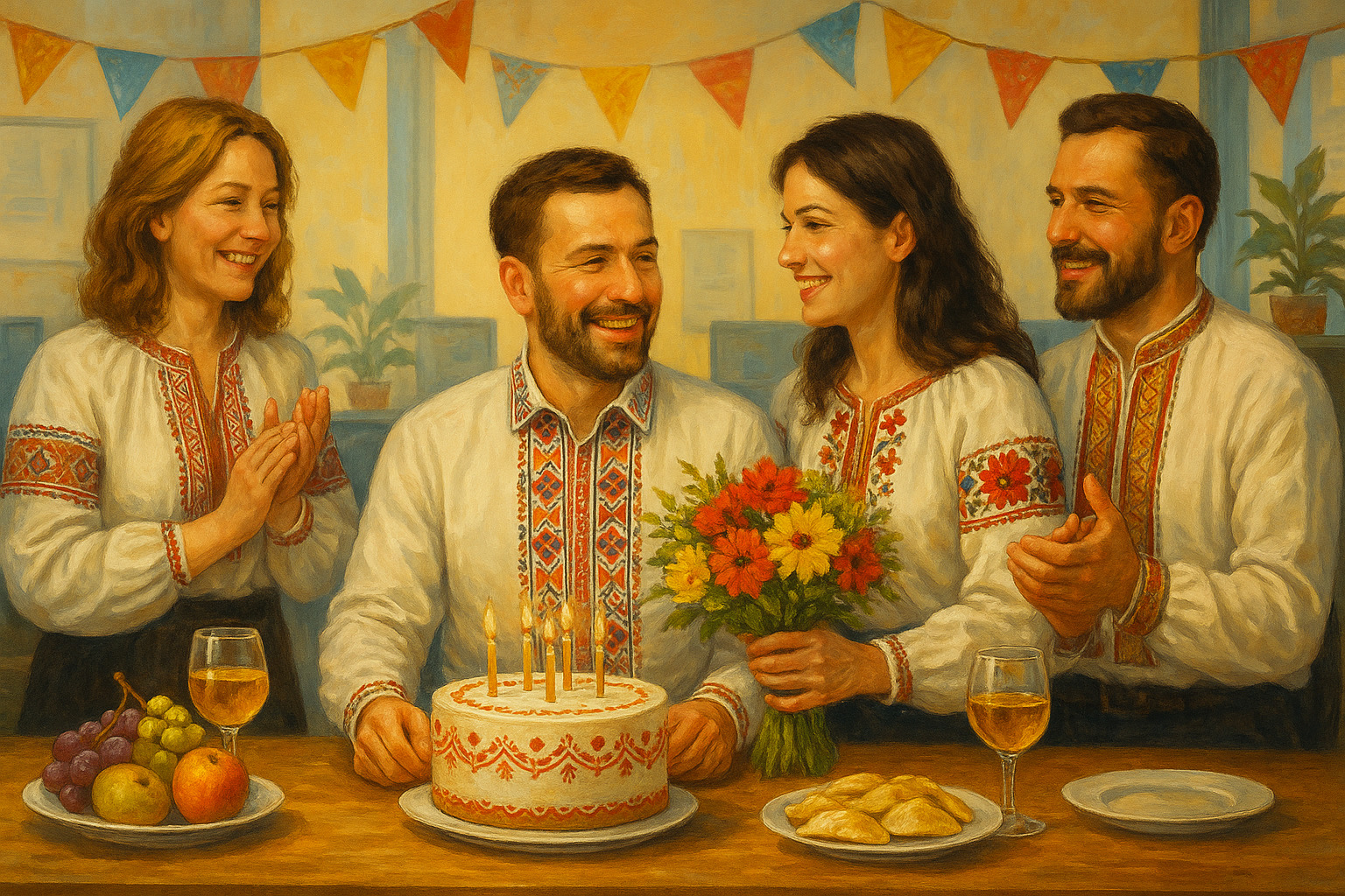 Привітання з Днем народження колезі чоловікові