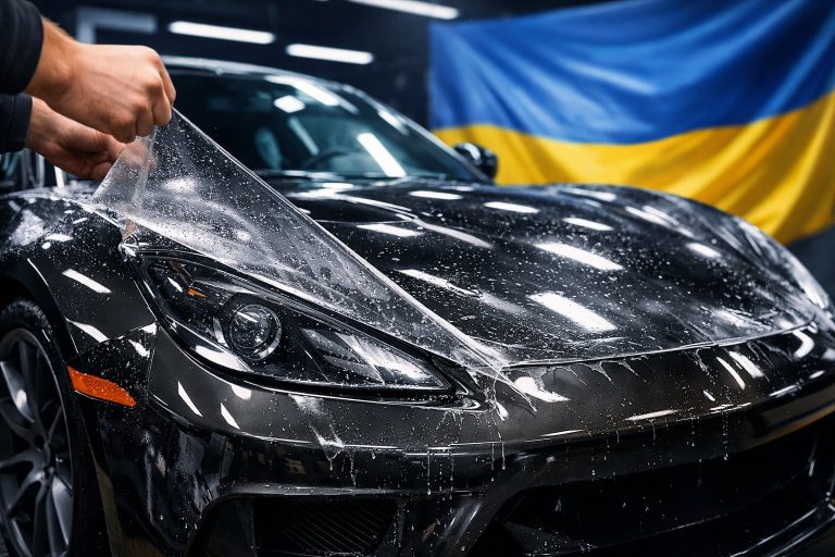 обклеювання антигравійною плівкою