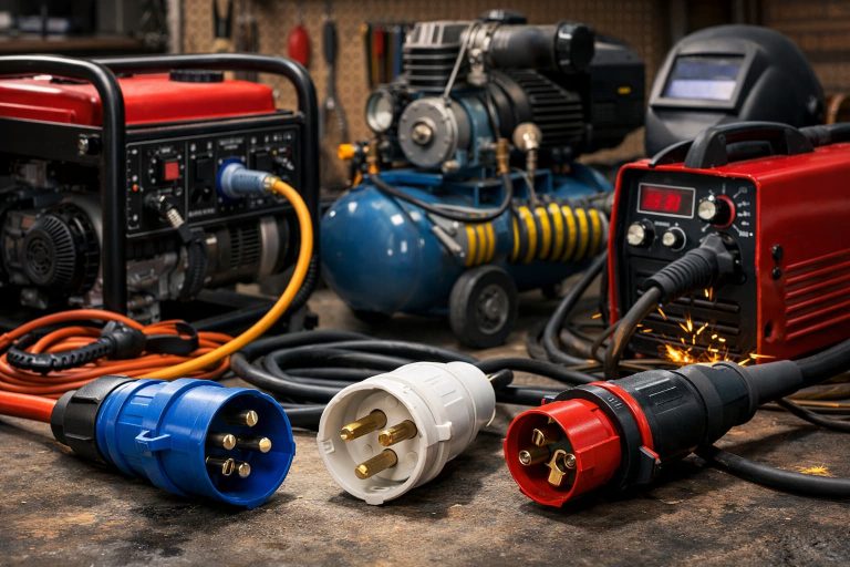 Подключение генератора, компрессора и сварки в гараже: какие разъёмы выдержат нагрузку