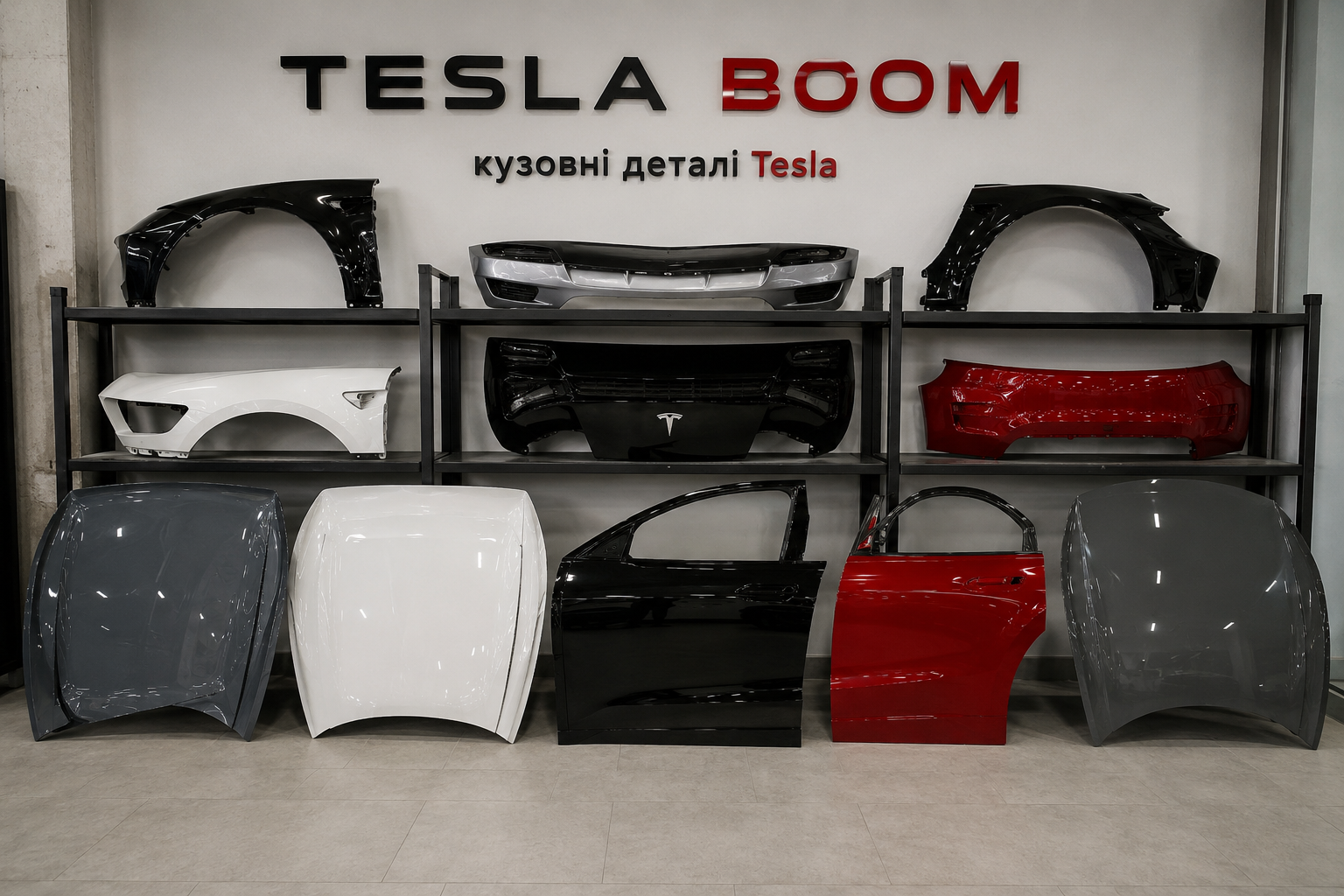 Tesla Boom кузовні деталі Tesla